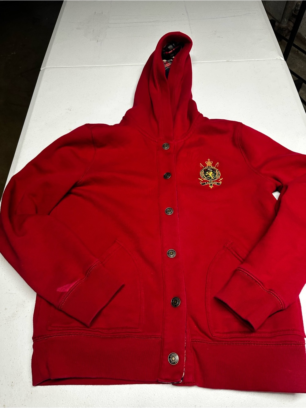 Y2K Ralph Lauren Crest Hoodie